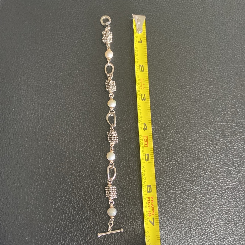 Michael Dawkins Silver and White Bracelet - Picture 5 of 5